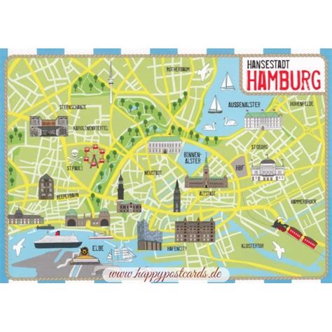 Hamburg Tourist Attractions Map