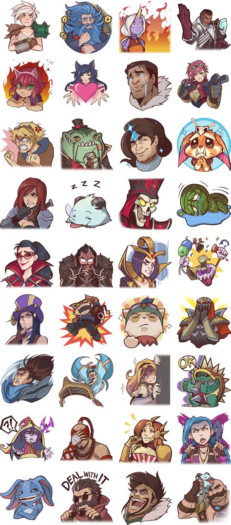 PSA: League of Legends Facebook stickers just got updated! : leagueoflegends