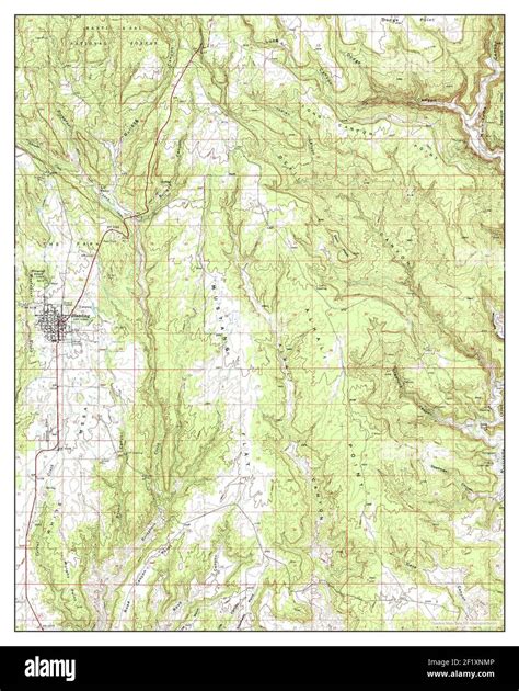 Blanding, Utah, map 1957, 1:62500, United States of America by Timeless ...