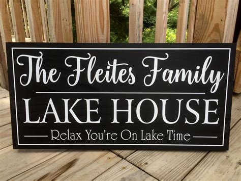 Custom Lake House Signs Lake House Sign Personalized Lake