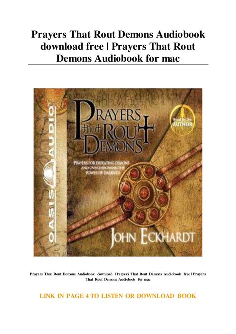 Prayers That Rout Demons Audiobook download free | Prayers That Rout Demons Audiobook for mac