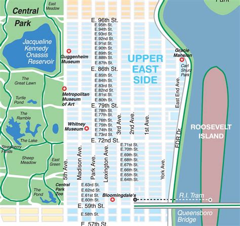 upper-east-side-nyc-map | Nyc map, Nyc real estate, Upper east side