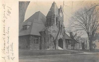 SWANSEA, MA ~ TOWN HALL & NEARBY BUILDINGS, REAL PHOTO PC ~ 1903-06 | eBay