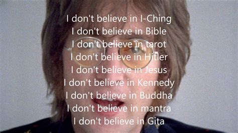 God with lyrics(John Lennon) - YouTube