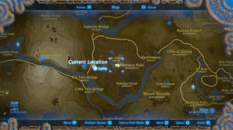 Botw All Memory Locations Map