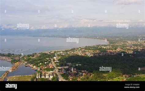 Davao city, the largest city on the island of Mindanao.Urban landscape ...