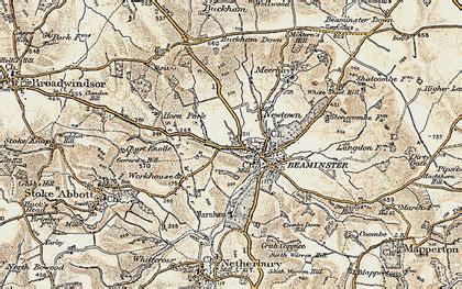 Beaminster Dorset Map