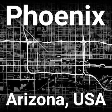 Premium Vector | Phoenix city map arizona usa