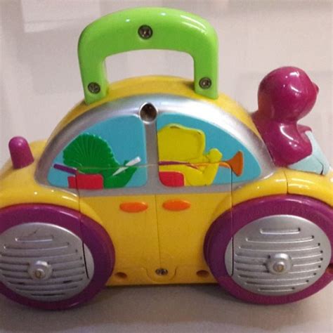 Barney musical toy car, Babies & Kids, Infant Playtime on Carousell