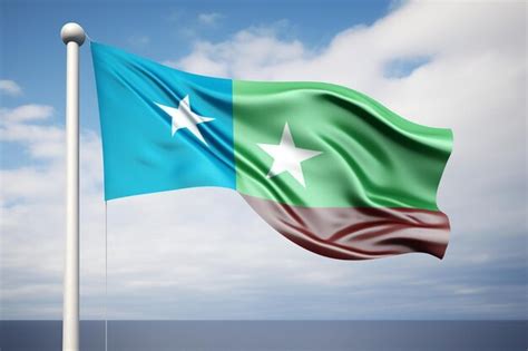 Premium AI Image | Djibouti flag photo