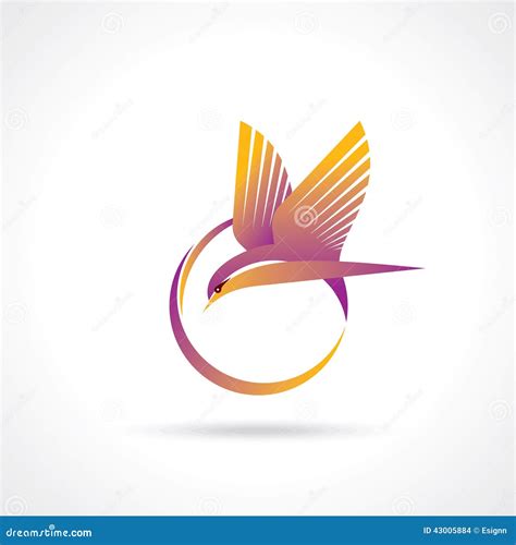 Symbol Of Freedom With A Bird Stock Vector - Image: 43005884