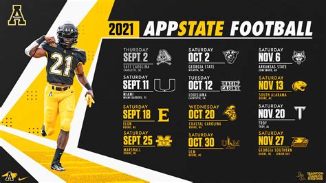 Breaking down App State's 2021 football schedule – The Appalachian