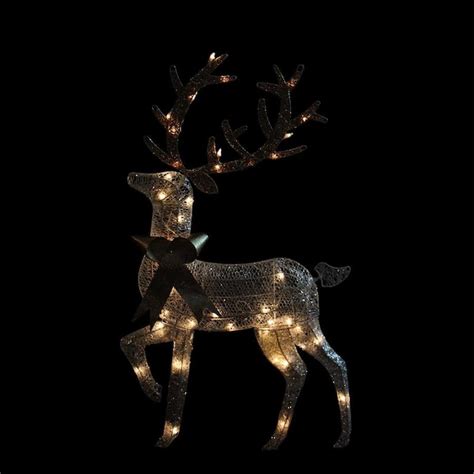 Northlight 46-in Reindeer Reindeer with Clear Incandescent Lights in ...