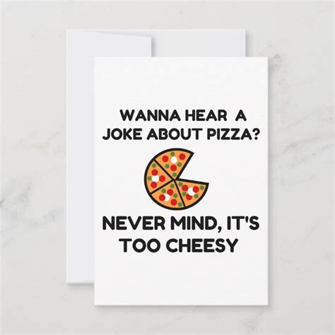 Pizza Joke Thank You Card | Zazzle.com