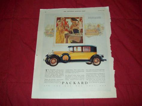 Purchase 1928 Packard car ad - yellow, black in Holderness, New Hampshire, US, for US $3.00