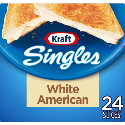 Kraft Singles White American Cheese Slices, 24 ct Pack - Walmart.com ...