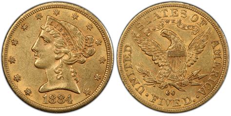 1884-CC $5 (Regular Strike) Liberty Head $5 - PCGS CoinFacts