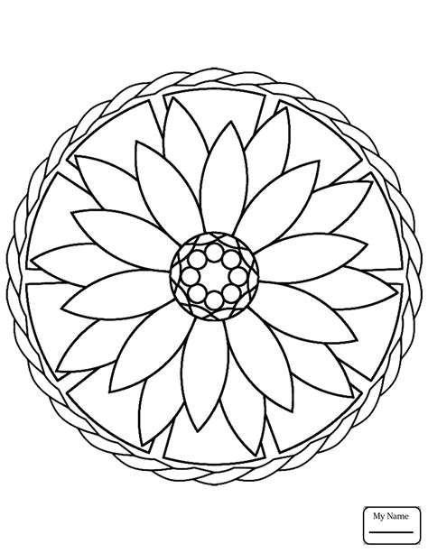 Easy Printable Mandala Coloring Pages