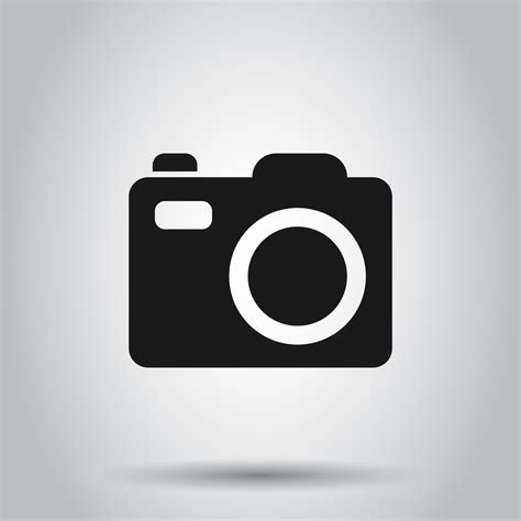 Camera device sign icon in flat style. Photography vector illustration ...