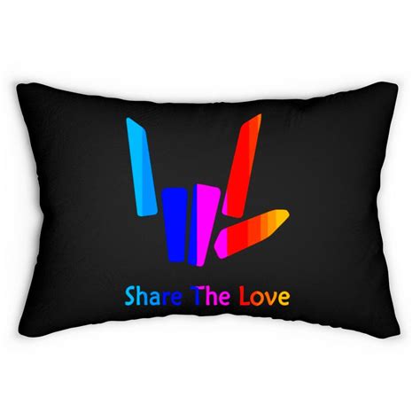 Share The Love Merch For Kids And Youth Back Side Lumbar Pillows sold ...