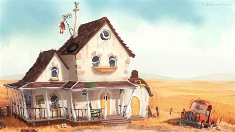 Onceler's Family House - Production art from the production of the animated feature film The ...