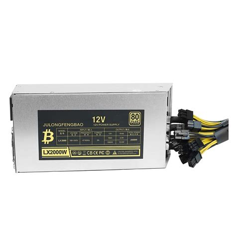 Buy SZQHHDD 2000W PSU Antminer Bitmain 2000w Power Supply 6PIN Antminer T9 ETH PSU antminer S9 ...