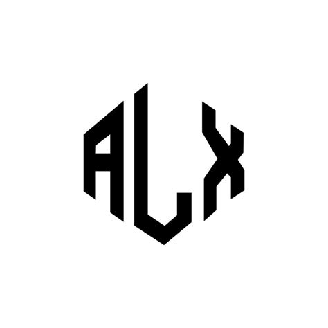 ALX letter logo design with polygon shape. ALX polygon and cube shape logo design. ALX hexagon ...