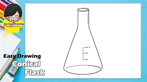 Erlenmeyer Flask Drawing