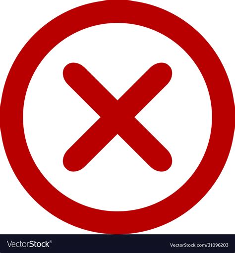 Wrong icon Royalty Free Vector Image - VectorStock