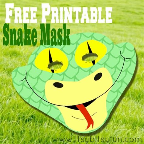 Free Printable Snake Mask Template - Itsy Bitsy Fun