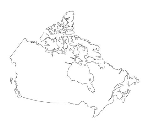 Map of Canada in white color. Canadian map. 28556958 Vector Art at Vecteezy