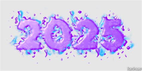 2025 Text Effect and Logo Design Number