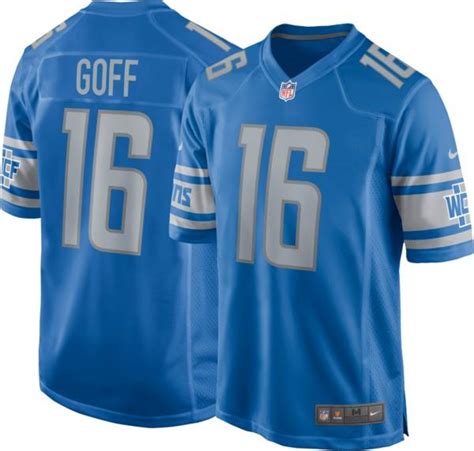 Nike Men's Detroit Lions Jared Goff #16 Blue Game Jersey | Dick's Sporting Goods