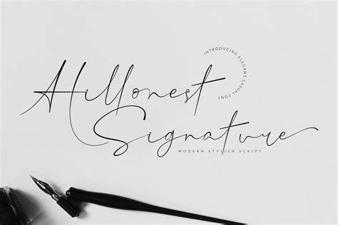 Hillonest Handwritten Signature Font - Dafont Free
