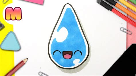 COMO DIBUJAR UNA GOTA DE AGUA KAWAII PASO A PASO - dibujos kawaii faciles - Aprender a dibujar ...