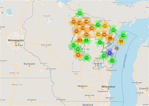 Power outages, reports of damage throughout NE Wisconsin due to wind | WFRV