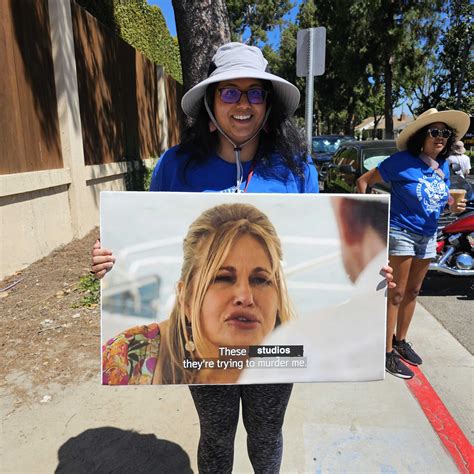 SAG-AFTRA Strike Signs, Scene From the Picket Lines