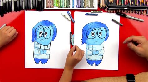 How To Draw Sadness From Inside Out - Art For Kids Hub