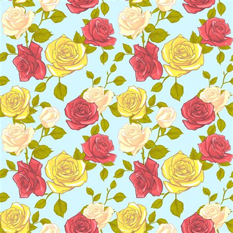 flower rose seamless pattern, vector floral rose seamless pattern, flower background 506520 ...