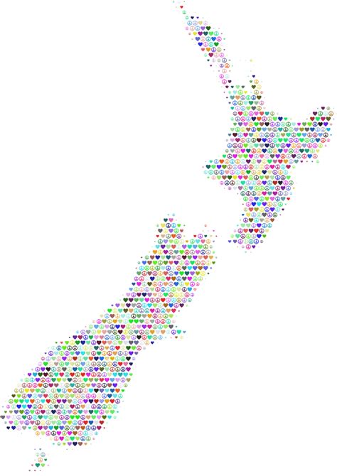 New Zealand Map Wall Graphic Large - vrogue.co