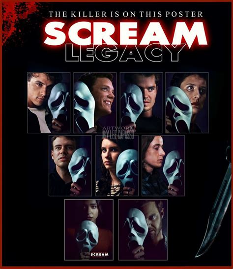 all killers from Scream franchise in Scream (2022) poster style! (IG ...