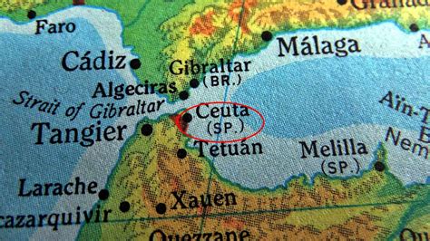 map showing Ceuta, Melilla & Gibraltar | Viajes, Andalucía, Ceuta