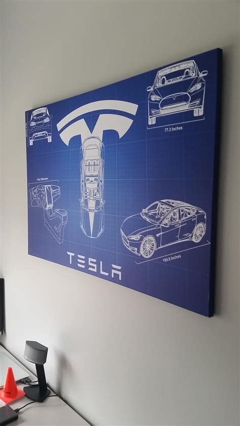 Custom Tesla Model S Blueprint : teslamotors