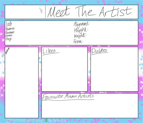 Meet The Artist Transgender Template by TakeTheAceCake on DeviantArt