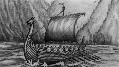 How To Draw A Viking Ship Youtube - vrogue.co