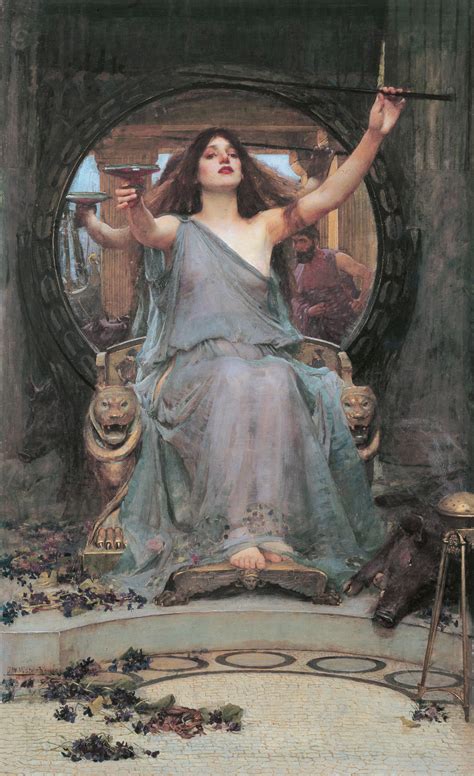 Circe Offering the Cup to Odysseus, John William Waterhouse, 1891 [2457 ...