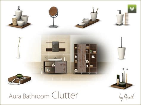 The Sims Resource - Aura bathroom clutter