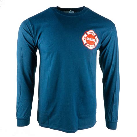 Men & Women's Unisex Long Sleeve Chicago Fire Department T-Shirt