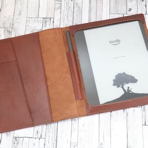 Personalized Kindle Scribe Case Leather With Pen Holder - Etsy