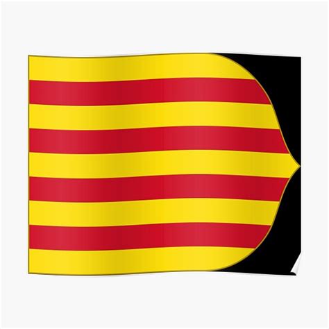 "Flag of Crown of Aragon" Poster by Shav | Redbubble